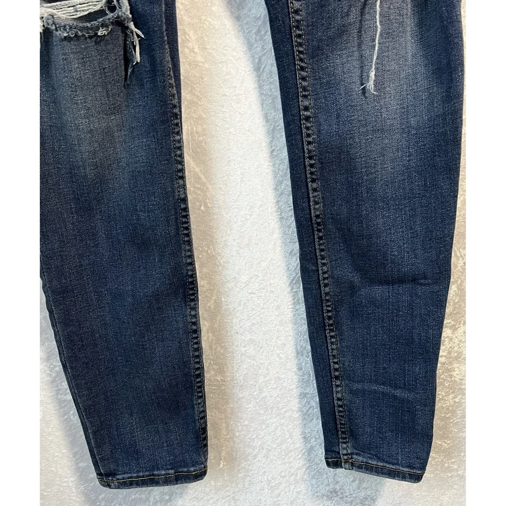 Old Navy High Rise Super Skinny Rockstar Denim Jeans with Distressing Women's 12 - Picture 5 of 6